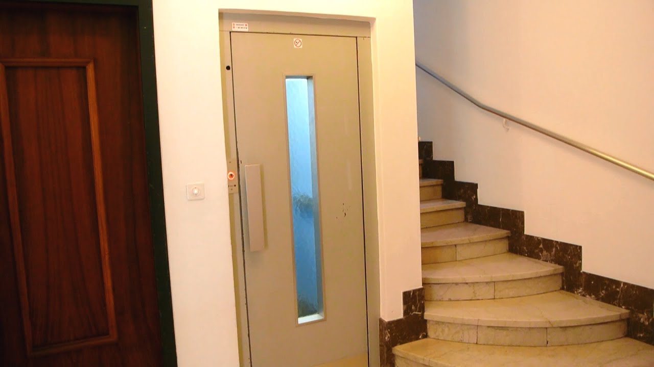 1970s Schlieren traction elevator, modernized in 2014 @ Piazza Cioccaro 10, Lugano, Switzerland