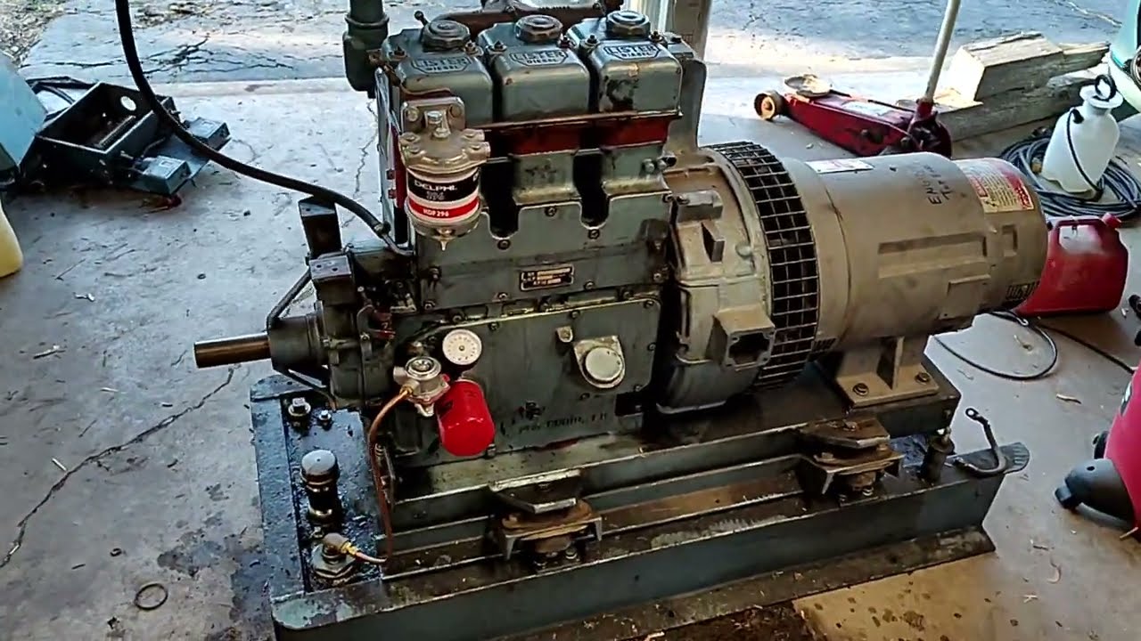 Lister ST3 diesel generator load test