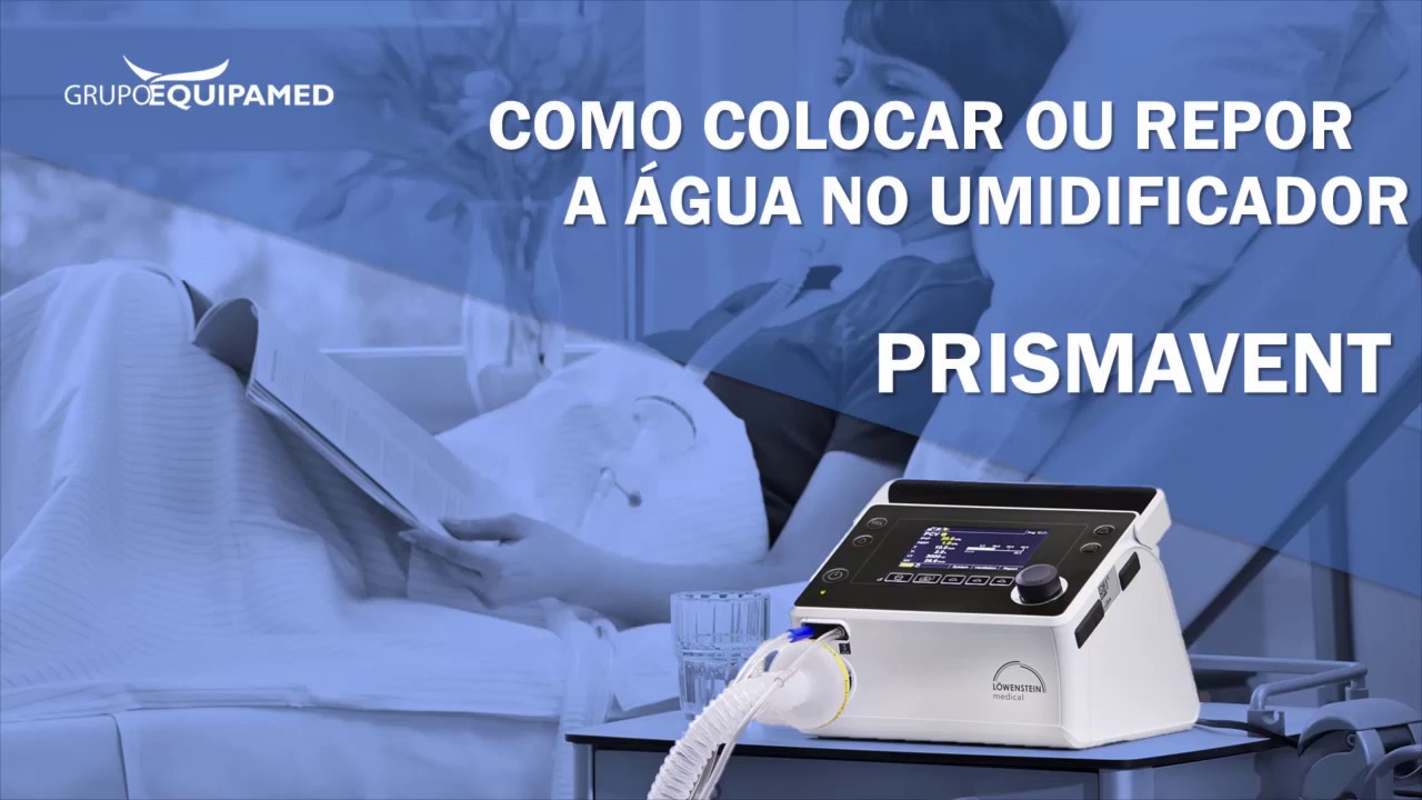 PrismaVENT | Como colocar ou repor a água no umidificador