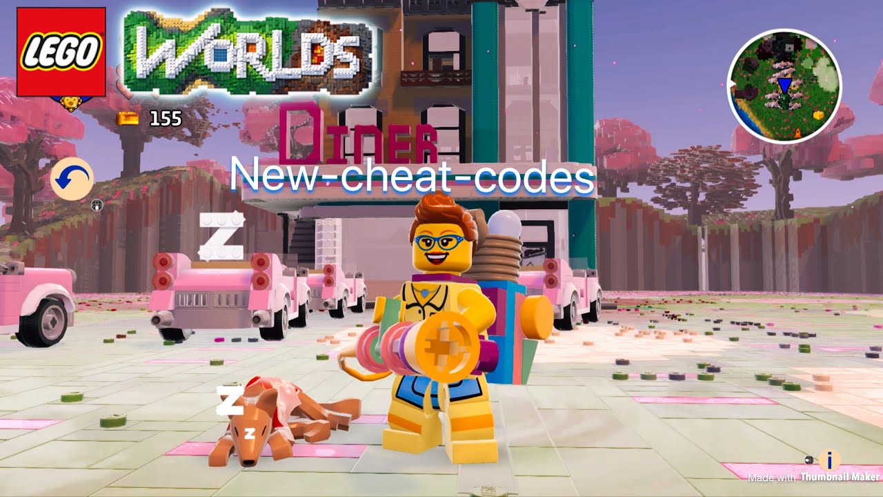 Lego worlds-NEW! Cheat codes-Chinese-Dog,Cadillac,Egg-Blaster-weapon