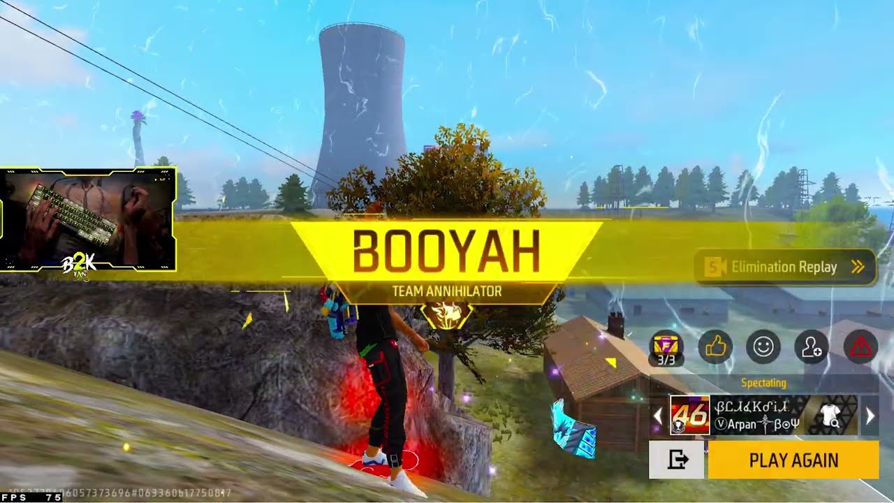 [B2K] FREE FIRE: AWM 1v4 - INSANE MIRACLE COMEBACK!