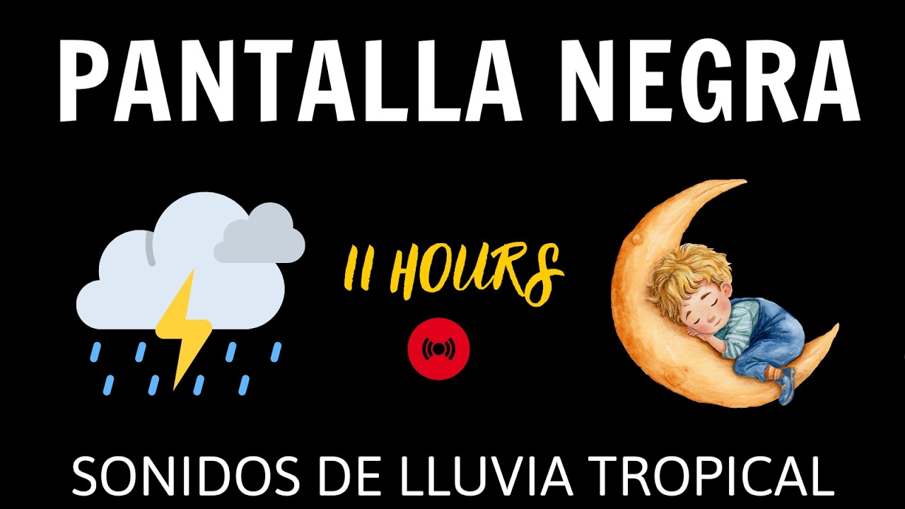 Sonidos de Lluvia Tropical y Tormentas Suaves para Dormir Mejor