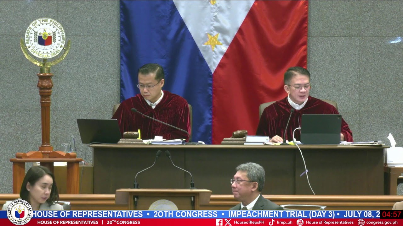 IMPEACHMENT TRIAL OF VP SARA DUTERTE (DAY 3)