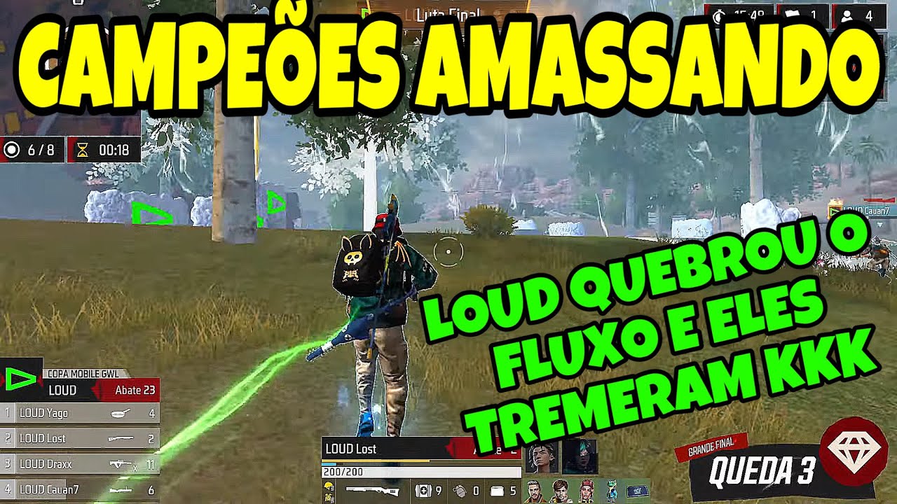 GRANDE FINAL DA LIGA GWL LOUD AMASSOU TODO MUNDO E FOI CAMPEÃ COM FOLGA | 7 BOOYAHS DA LOUD