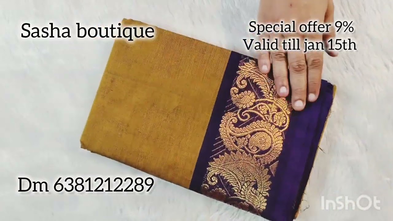 🎉Offer sale🎉chettinadu tradition border without blouse🎉
