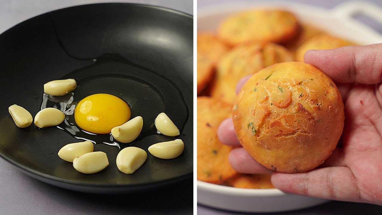 Mix Garlic With Egg and Make This Delicious Snacks | Egg Garlic Snacks Recipe | |Yummy