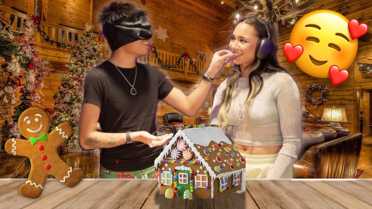 Building A Gingerbread House With My Crush!