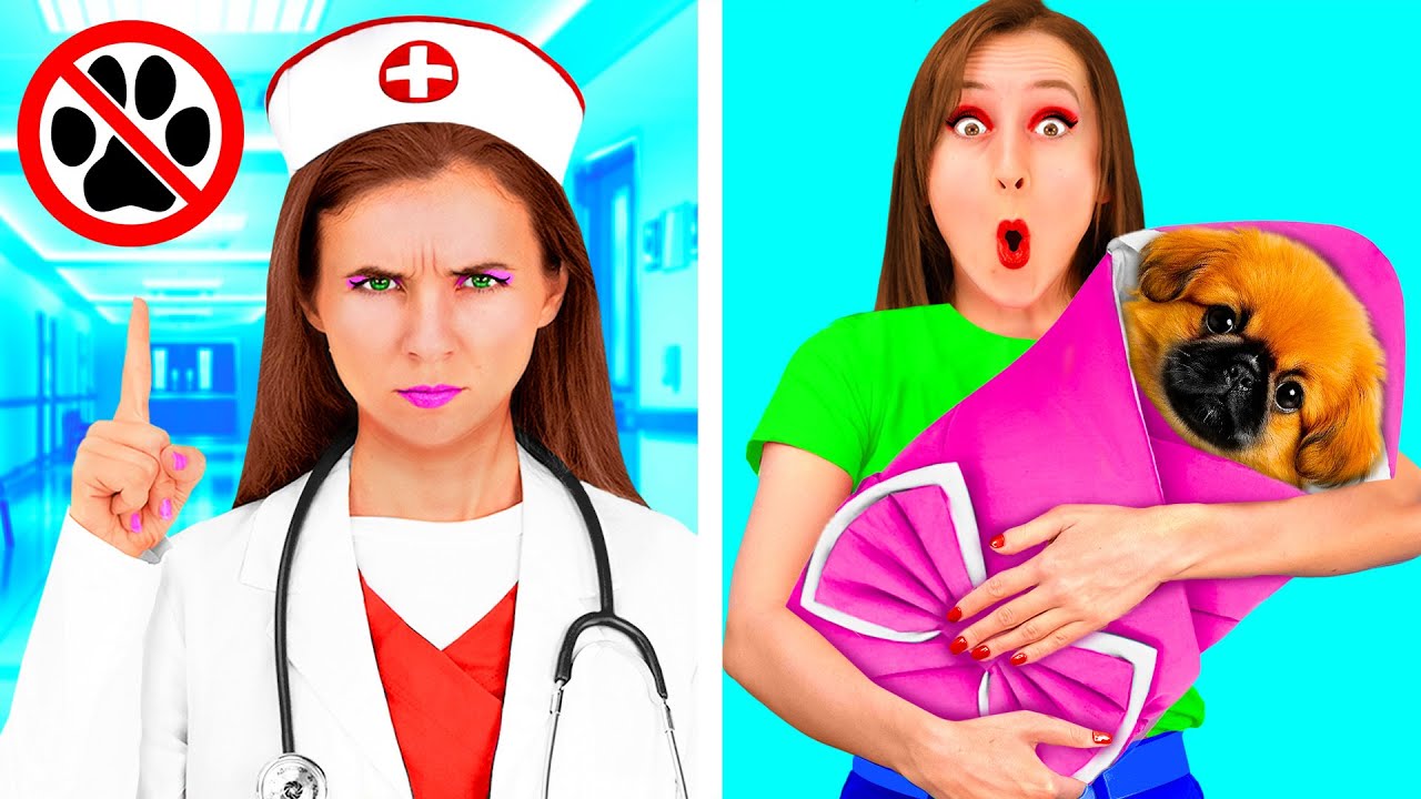 طرق مضحكة لتسلل الحيوانات الأليفة إلى المستشفى | حروب المزحة