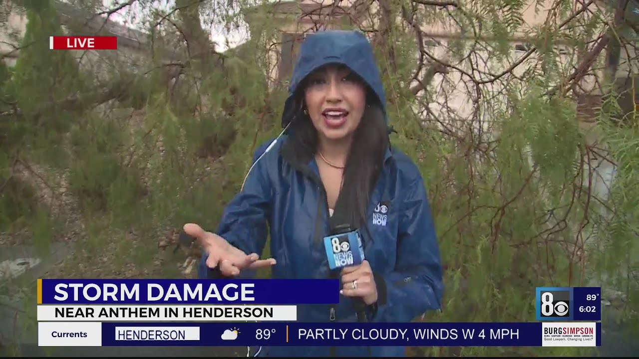 Henderson neighborhood getting hit with heavy rain