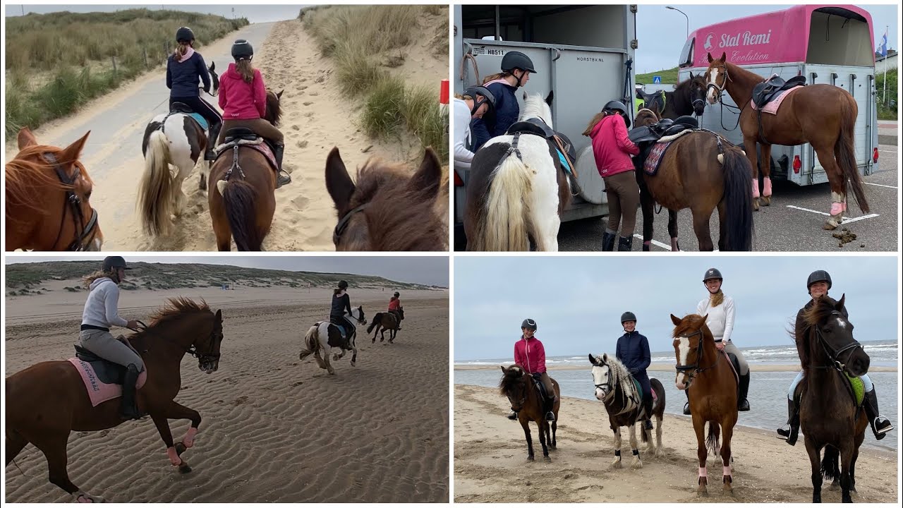 Met de paardjes op strandrit!😍🏖️