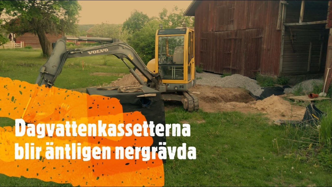 Äntligen Dagvattenkassett i marken