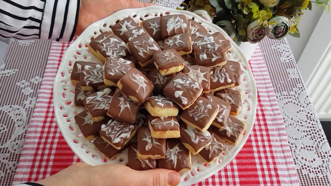 BU KURABİYELER ÇOK TEHLİKELİ KAÇ TANE YEDİĞİNİZİ UNUTACAKSINIZ 💯😋 ÇİKOLATALI KÜP KURABİYE 😍