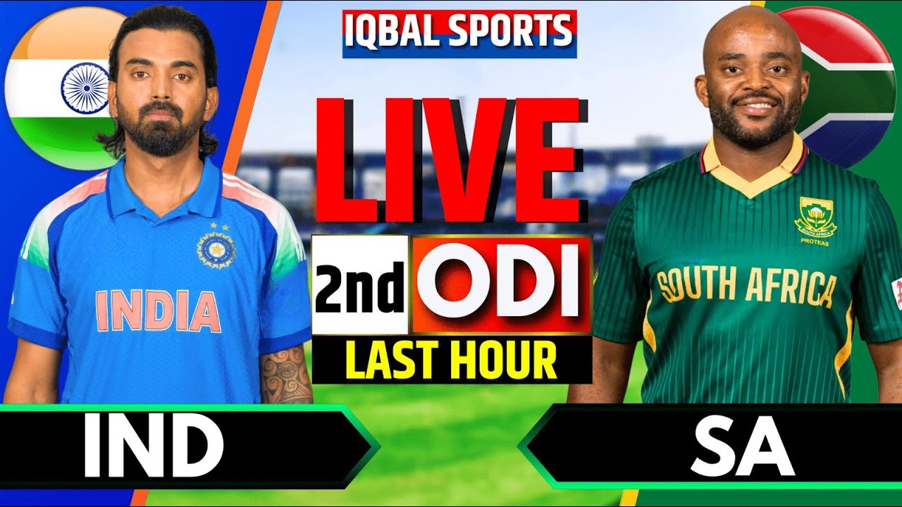 🔴IND vs SA, 2nd ODI | Last 14 Over Batting | Live Cricket Match Today | India vs South Africa Live