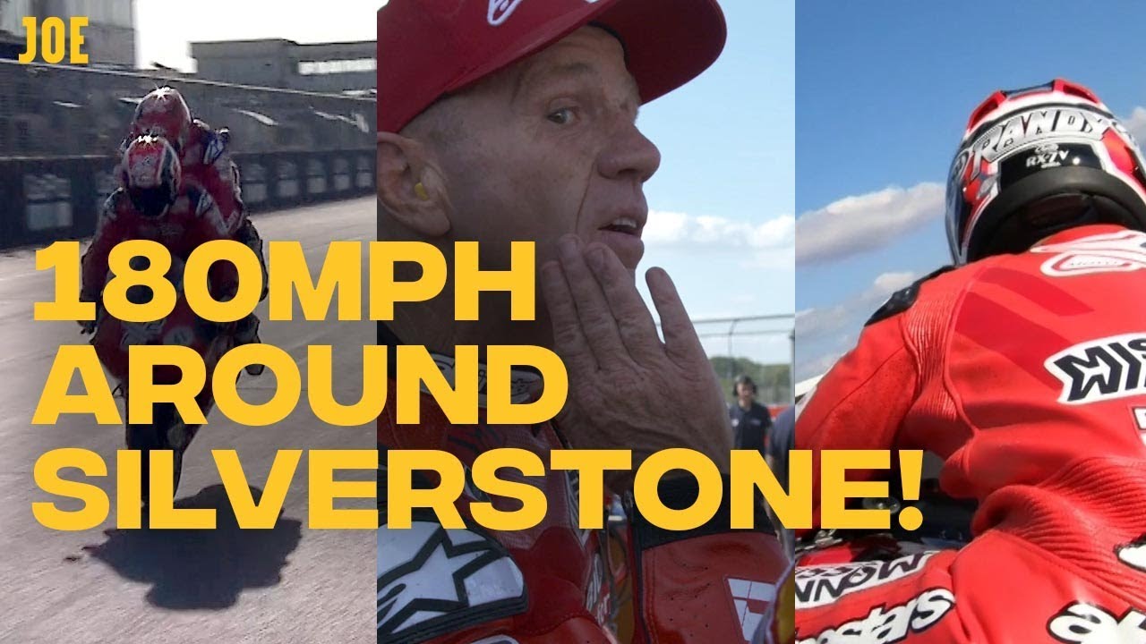 First-time motorbike rider goes around Silverstone at 180mph with MotoGP legend Randy Mamola
