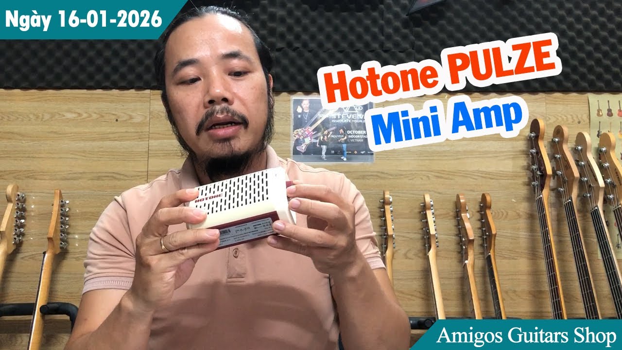 AMPLY MINI Hotone PULZE rất nhỏ gọn mà cực hay, đa chức năng | Ngày 16-01-2026 | Amigos Guitars Shop