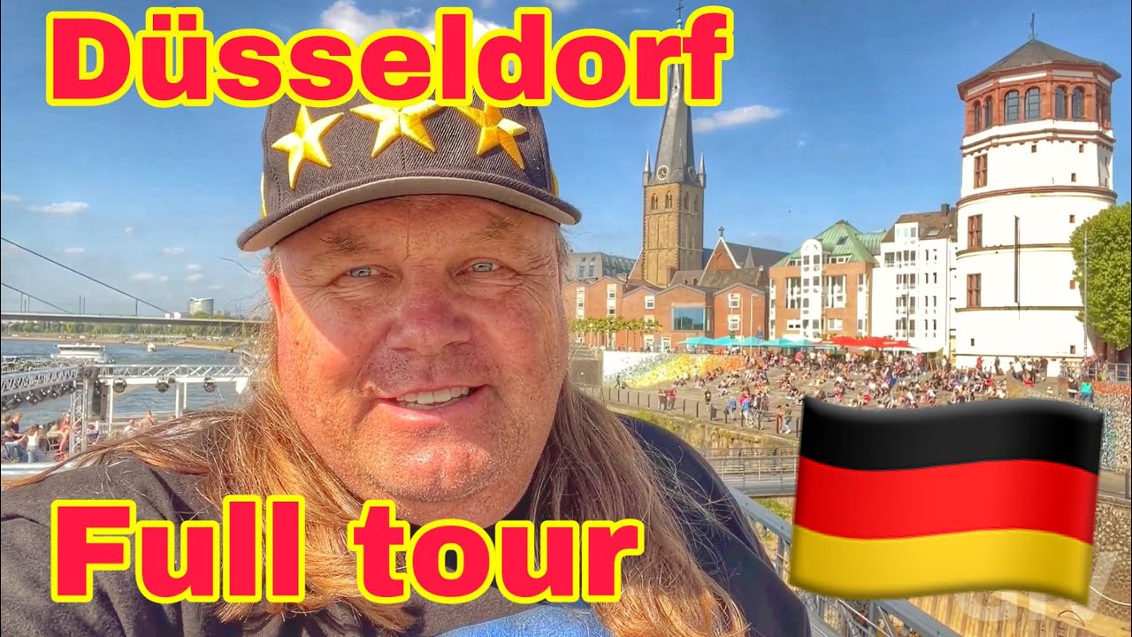 Exploring Duesseldorf full Tour  Rhine River  Boat tour 2022