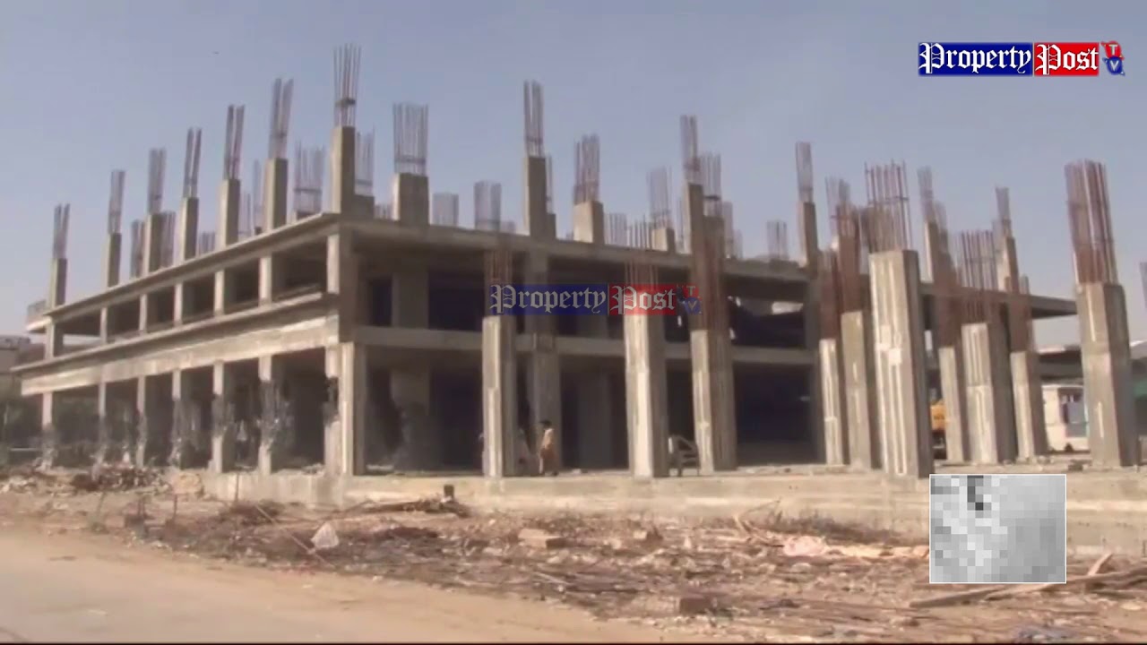 Demolition of Royal Park Residency Apartments at Rashid Minhas Road