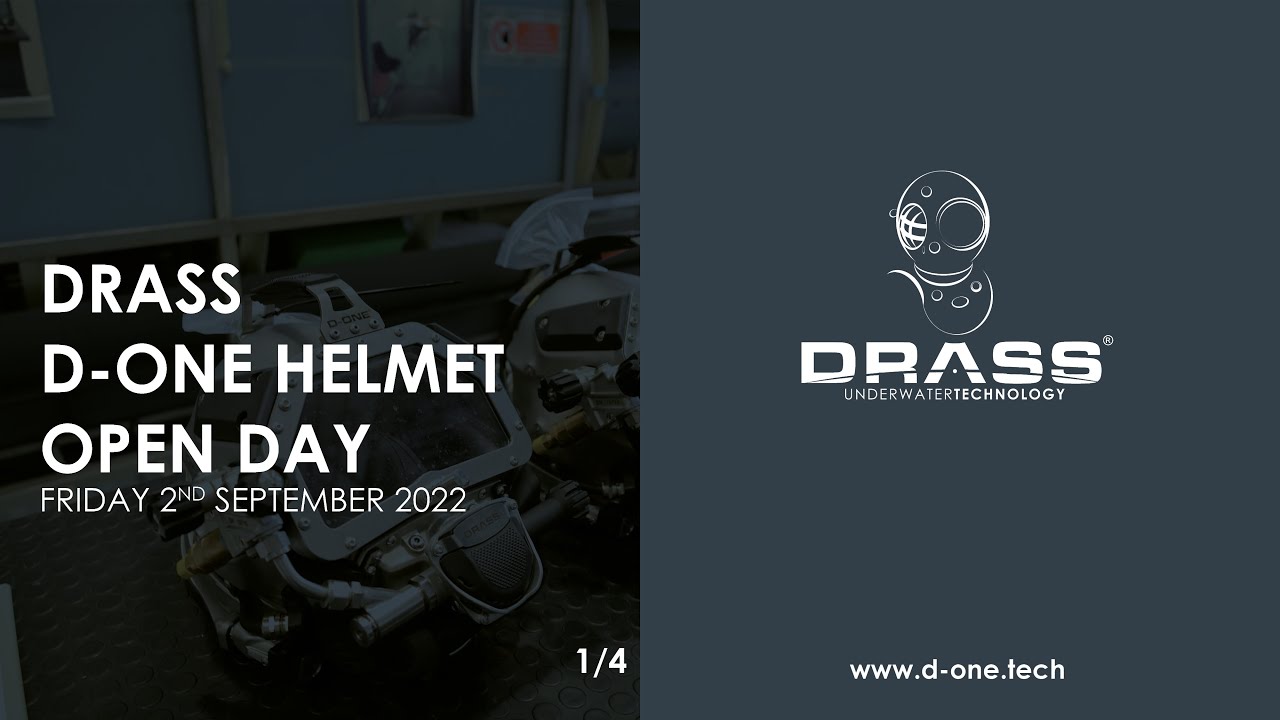 DRASS D-One Helmet OPEN DAY 1 of 4 D-ONE Diving Helmet presentation