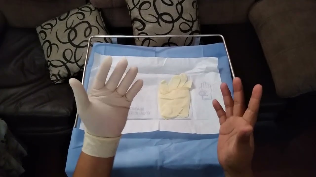 Colocación y retiro de los guantes quirúrgicos 