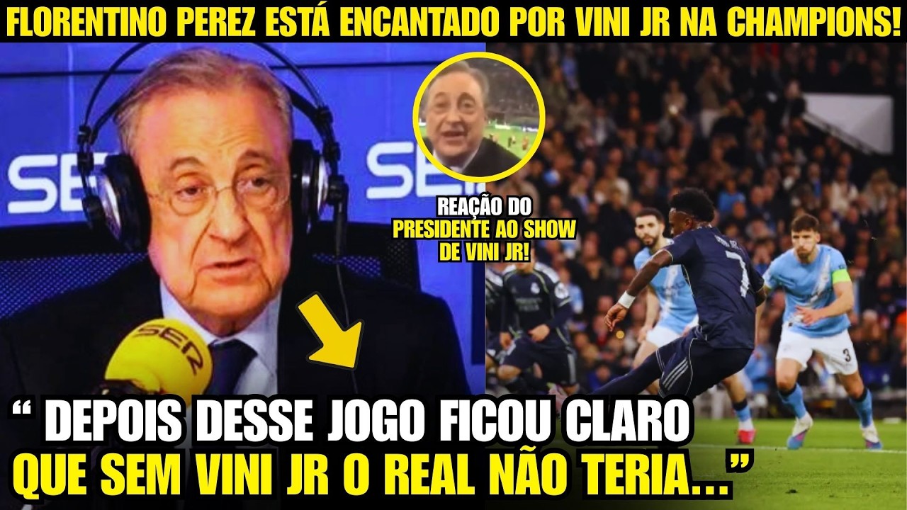 🚨NOSSA! OLHA A FORTE REAÇÃO DO PRESIDENTE DO REAL AO SHOW DE VINI JR NA CHAMPIONS!
