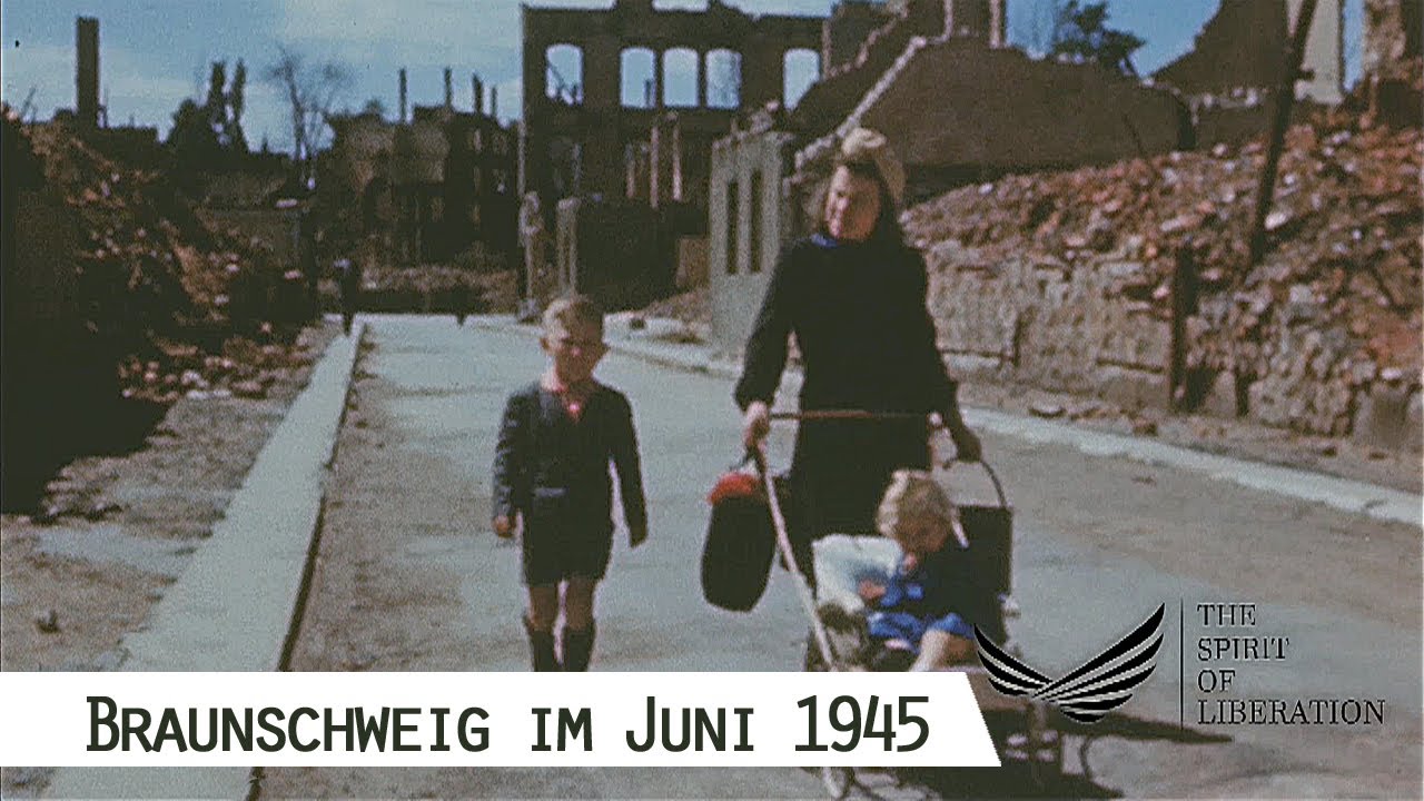 Brunswick in June 1945 - City of ruins after the Second World War