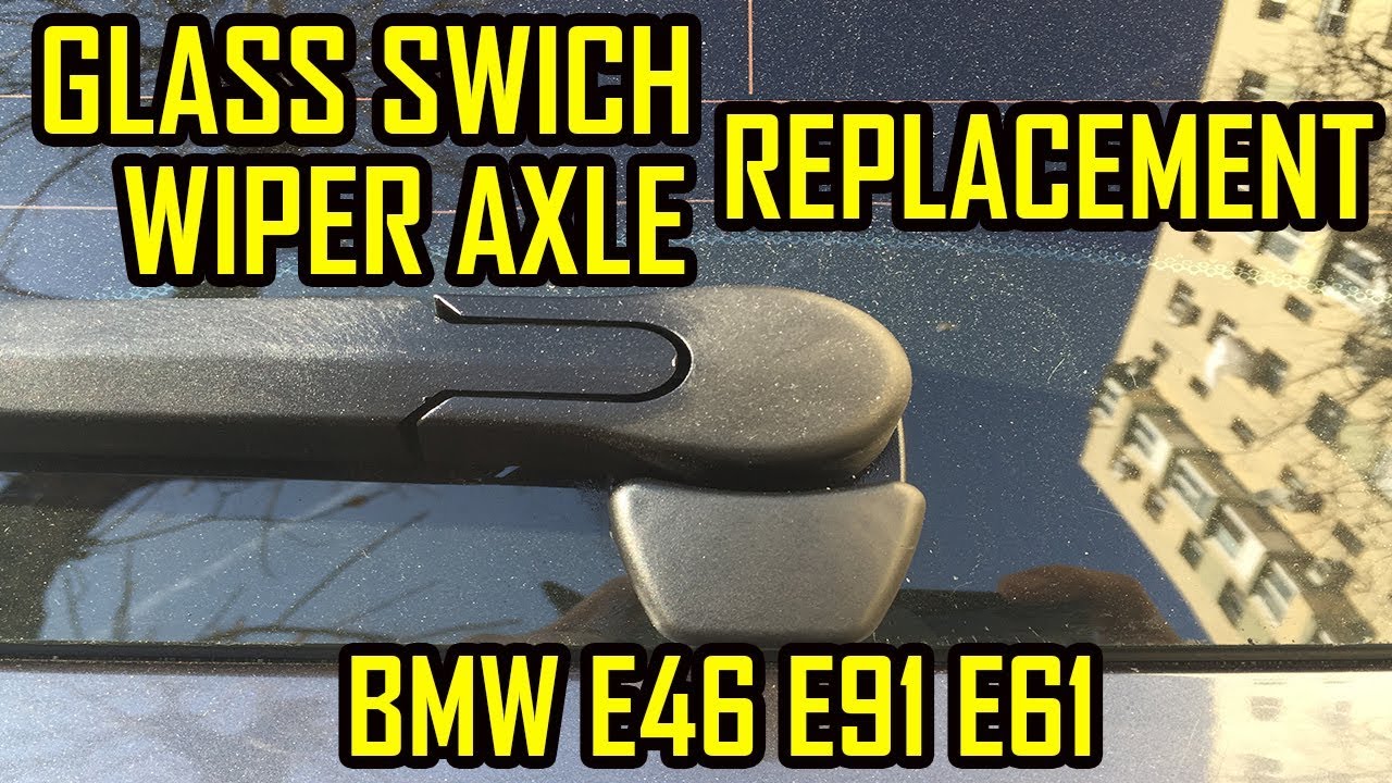 Замена кнопки микропереключателя стекла задней двери BMW E46 E91 E61 / оси стеклоочистителя