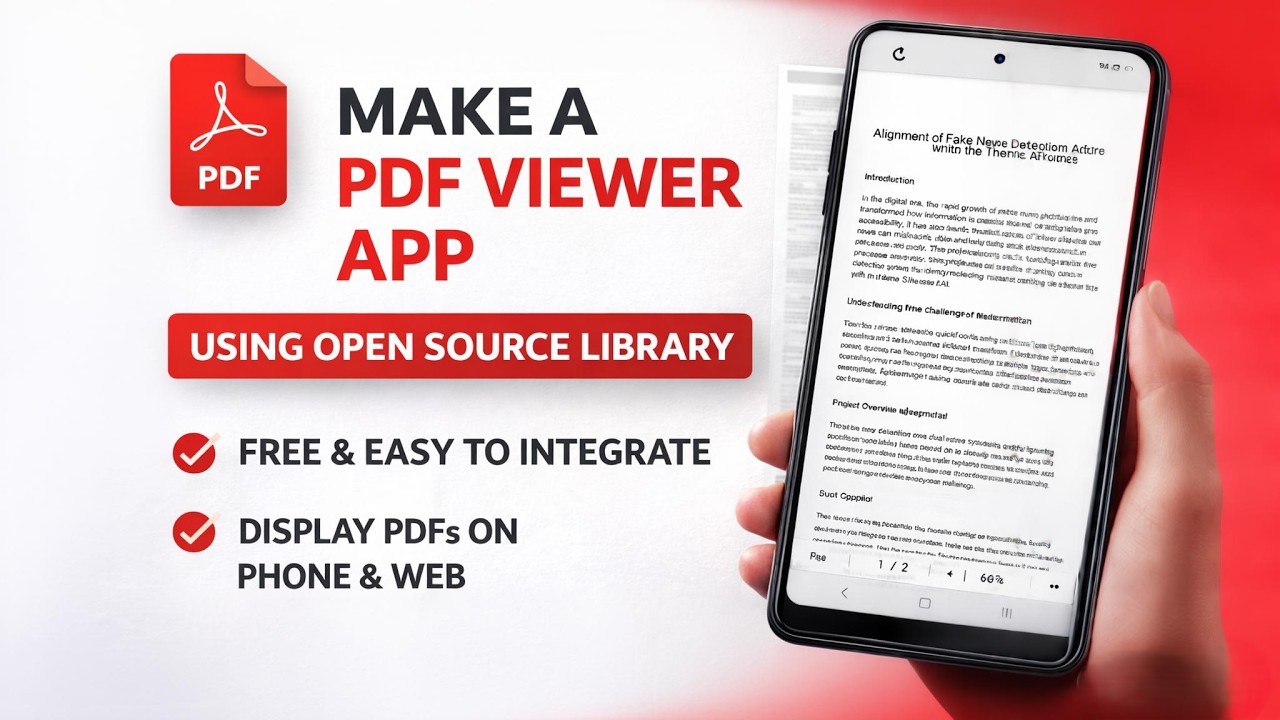 How to Create a PDF Viewer App in Android (FREE Open Source Library) | #Arknox