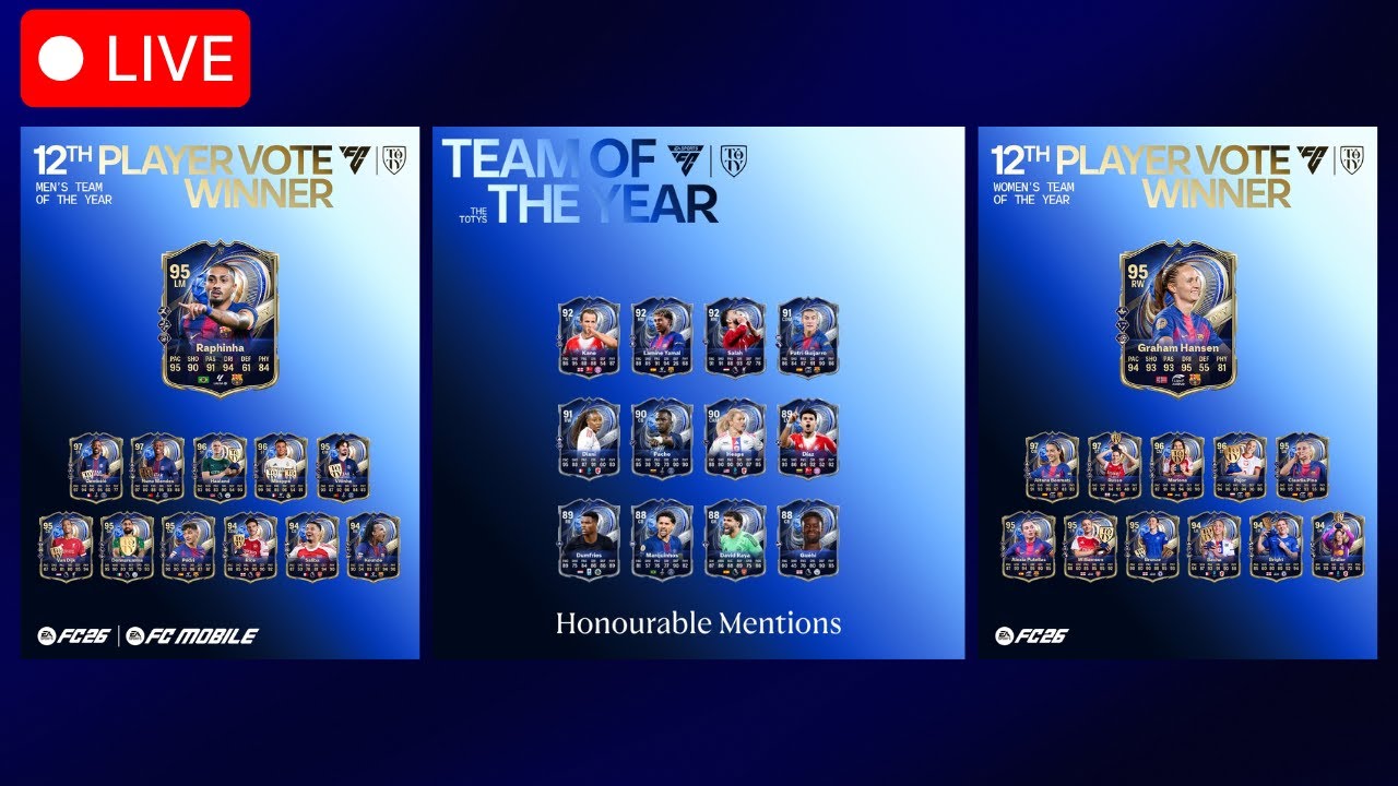 🔵𝐋𝐈𝐕𝐄 🔵วันนี้นับ 1 ได้ยังอะ TEAM OF THE YEAR!!!!