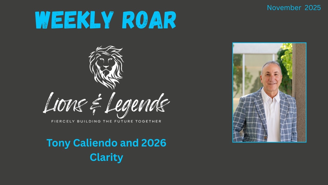 2026 Tips for Clarity with Tony Caliendo