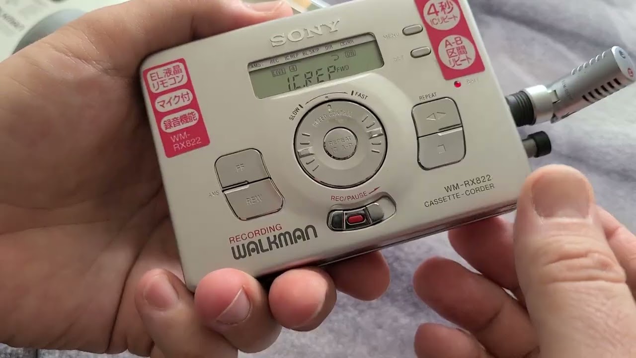 Beautiful Walkman Sony WM-RX822 Cassette-Corder Demo