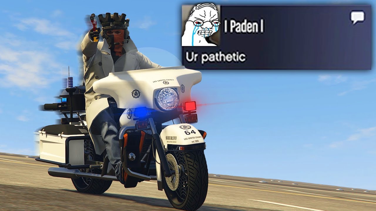 Trolling Tryhards Using The Police Bike In The Money Fronts DLC (GTA Online)