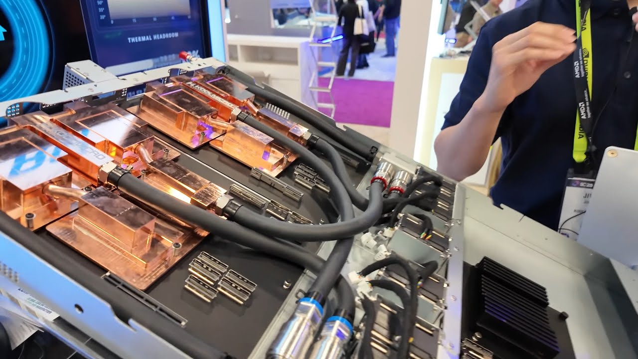 Система жидкостного охлаждения Koolmicro SC25 для серверов ИИ, охлаждающих пластин GB200 и IMMC н...