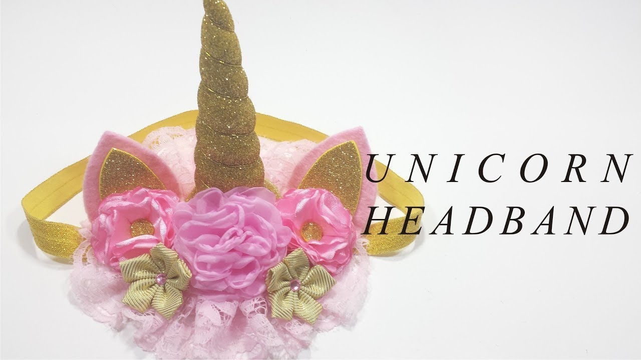 Aprende a hacer esta bella Diadema de Unicornio