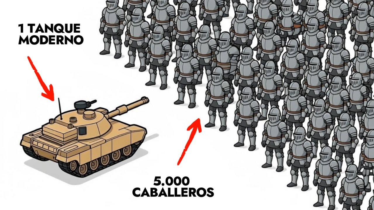 &iquest;Podr&iacute;an 5.000 Caballeros Medievales Destruir un Tanque Moderno? &iquest;O es Imposible?