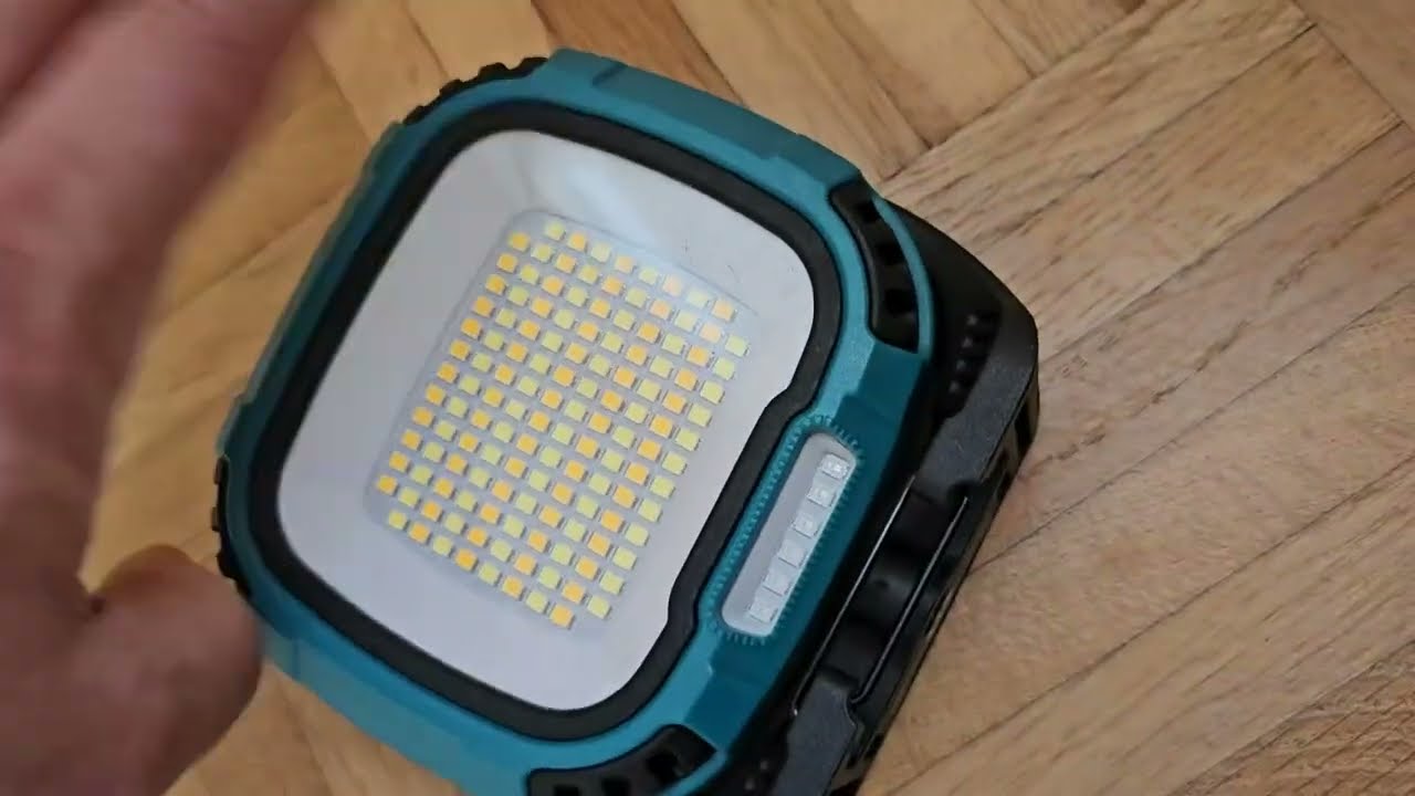 T SUN 30W Projecteur LED Rechargeable 14 Modes Projecteur, Génial petit projecteur de chantier