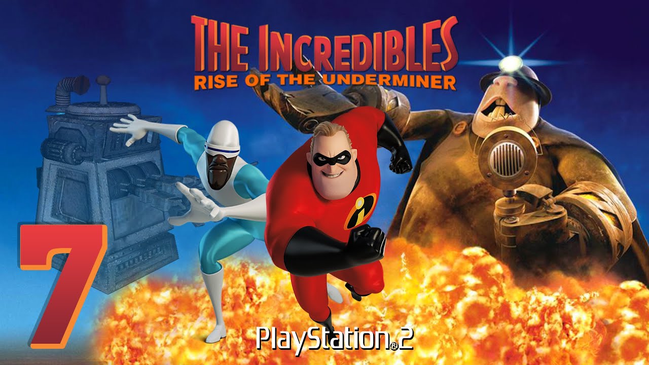 The Incredibles: Rise of the Underminer (PS2) - Co-Op Playthrough Level 7 - Giant Robot Factory