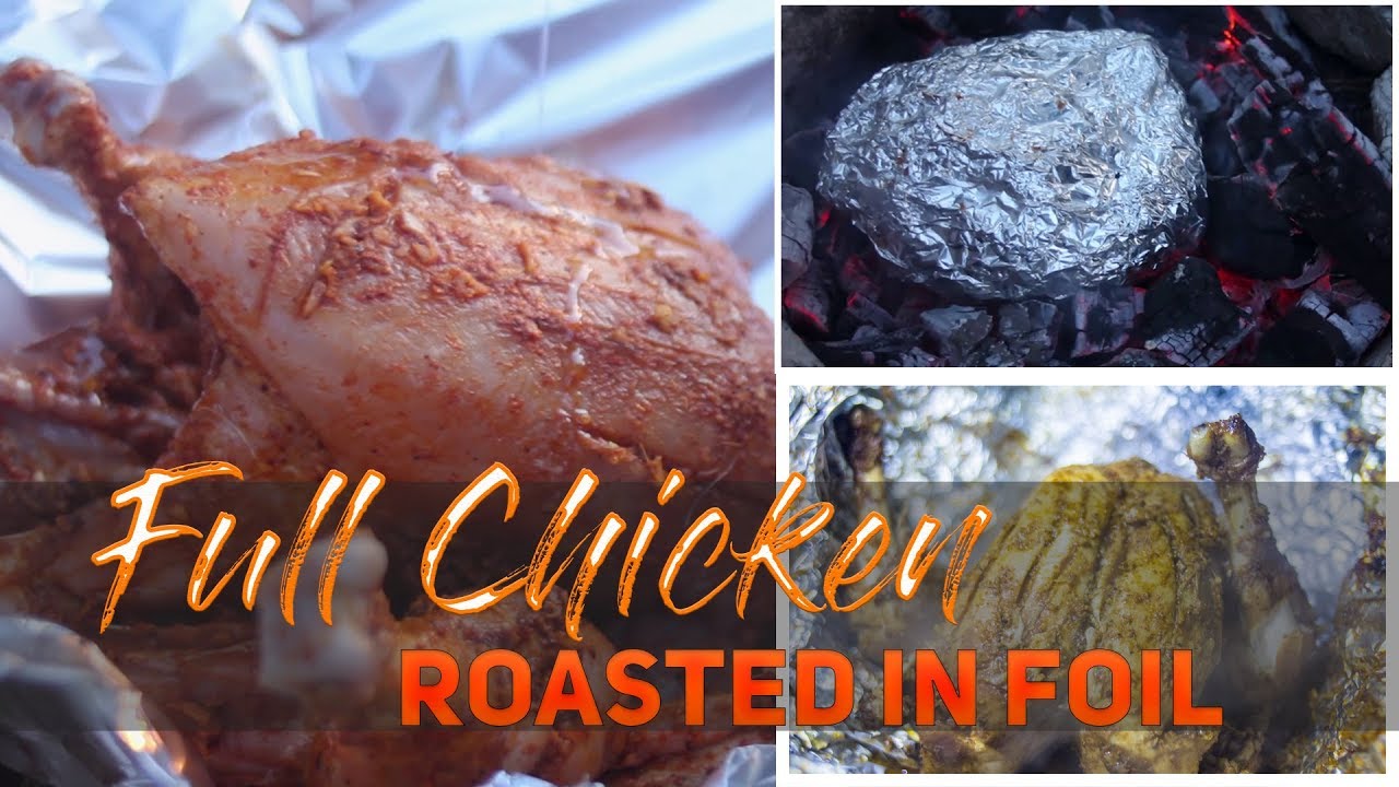Full Chicken Roasted in Foil Paper (Traditional Style Roasted Chicken)