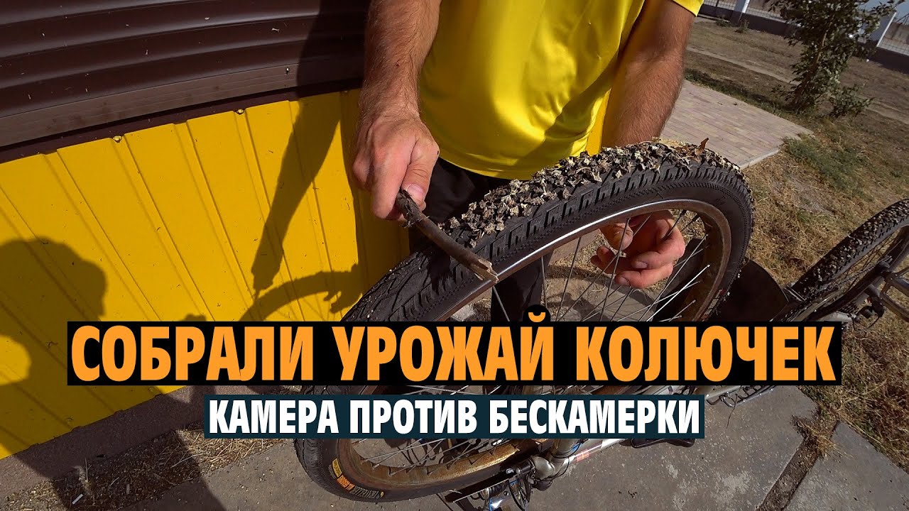 Самый жесткий тест велосипедных покрышек на проколы якорцами