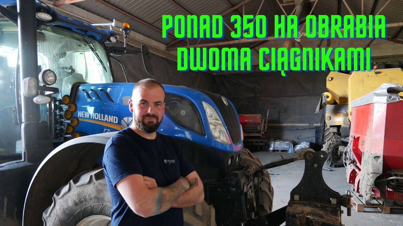Ponad 360 hektar&oacute;w i dwa ciągniki dają radę