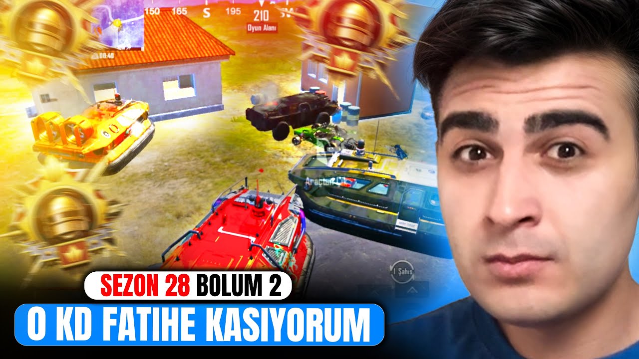 YANLIŞLIKLA İLK KİLLİMİ ALDIM! 0 KD İLE FATİH'E KASIYORUM! SEZON 28 BÖLÜM 2 - PUBG Mobile