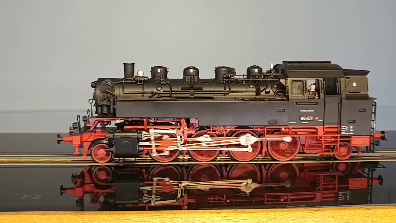 BR 86 457 (DB) H0 G&uuml;terzug - Dampflokomotive Baureihe 86 Fleischmann 4086 - Smartrail