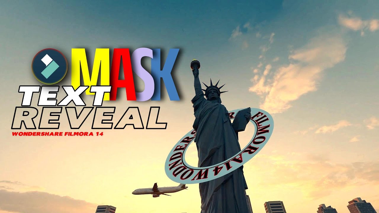 MASK TEXT REVEAL ANIMATION | CORNER PIN EFFECT | FILMORA 14