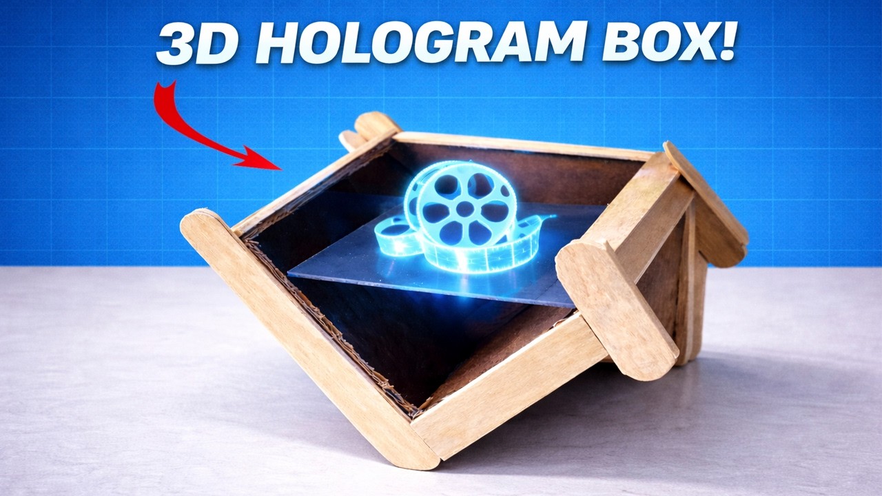 How to Make a 3D Hologram Box from Cardboard | DIY STEM Project