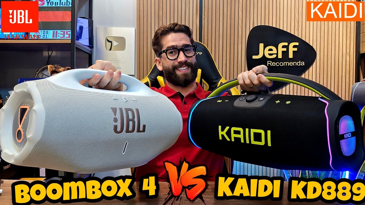 JBL BOOMBOX 4 210W Vs KAIDI KD889 300W: Qual caixa de som vale mais a pena Comprar? (Comparativo)
