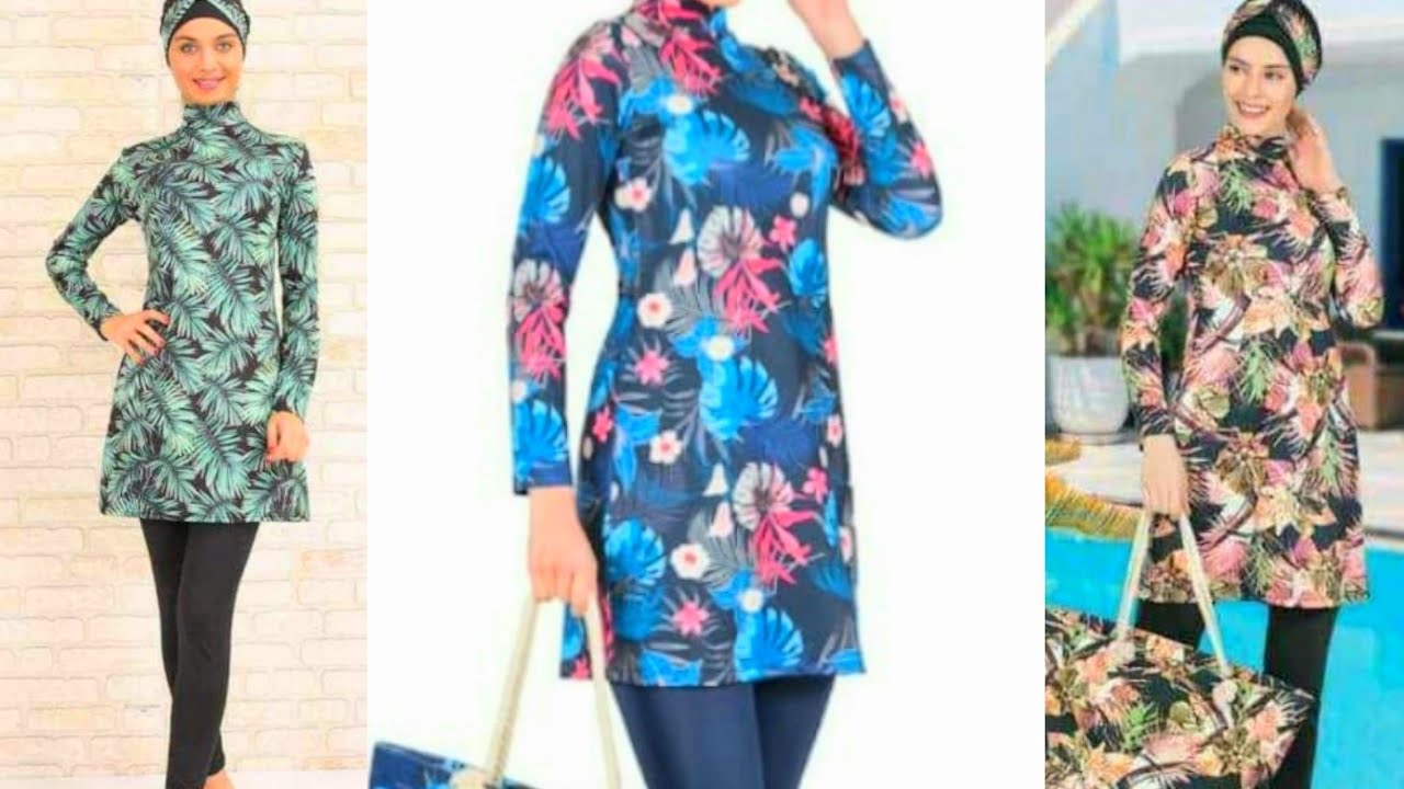 جبتليكم الجديد 💥بوركيني سباحة 🏊‍♀️ للمحجبات موديل انيق وسهل