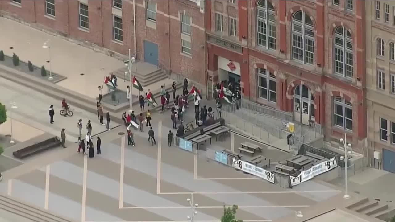 12 pro-Palestinian protesters issued summons after setting up tents inside Tivoli Student Union