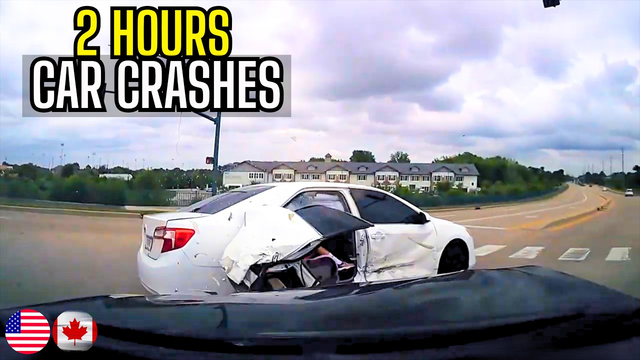 2 HOURS BEST OF CAR CRASHES COMPILATION | USA & CANADA - 11