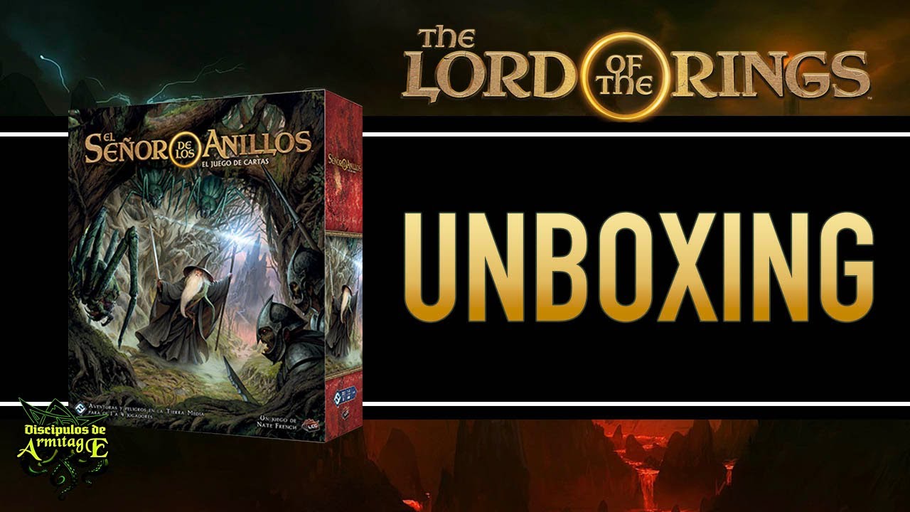 El Señor de los anillos LCG Unboxing. Edición revisada