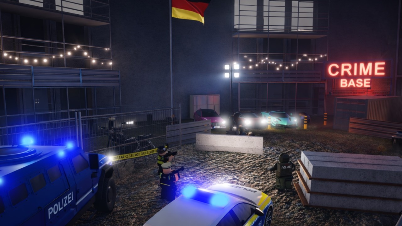 BUILDING AND DEFENDING A CRIME BASE IN EMERGENCY CALL HAMBURG | ROBLOX German Emergency Hamburg