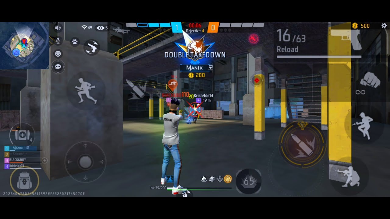 free fire max 🔥🔥 MP5+P90 headshot 😲❓